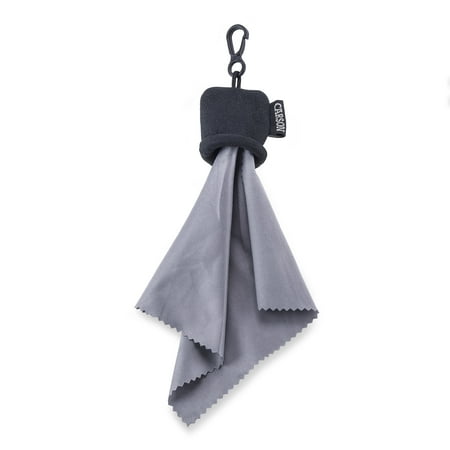 Carson Stuff-It Microfiber Lens Cloth Cleaning System For Eyeglasses, Smartphones, Tablets, Optics, Lenses, Cameras and More - Black