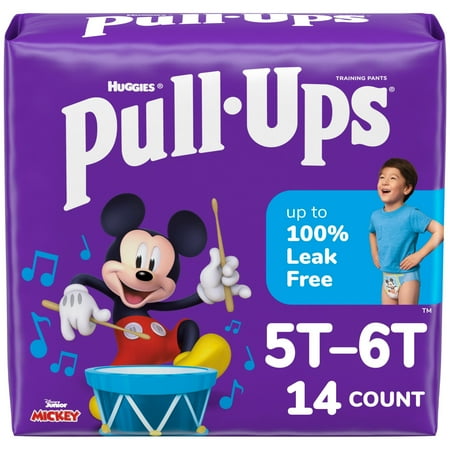 Pull-Ups Boys' Potty Training Pants, 5T-6T (46+ lbs), 14 Count (Select for More)