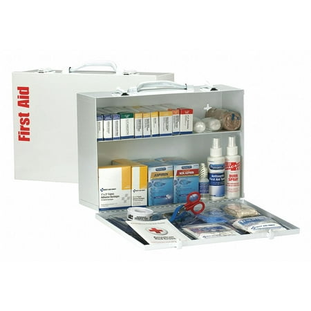 First Aid Only First Aid Kit,75 People,Metal,335 Comp.  90572