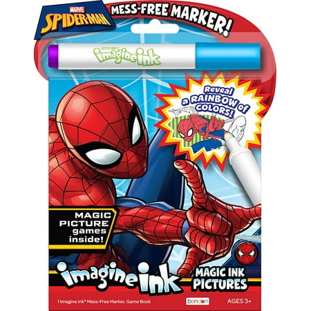 SPIDERMAN IMAGINE INK MAGIC PICTURES WITH MESS FREE MARKER