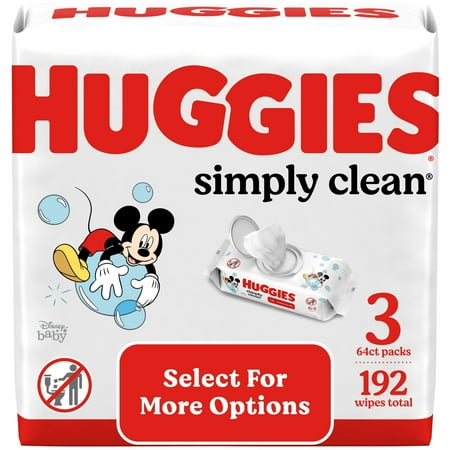 Huggies Simply Clean Baby Wipes - 192ct/3pk