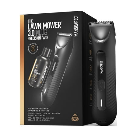 MANSCAPED&reg; The Lawn Mower&reg; 3.0 Plus Precision Pack, Men's Electric Groin Shaver & Body Hair Trimmer with 4oz. Crop Preserver&reg; Ball Deodorant