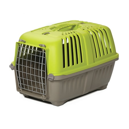 MidWest Homes for Pets 19 inch Spree Travel Pet Carrier for Dog or Cat with Steel Door, Green