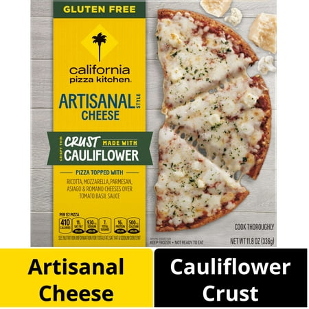 California Pizza Kitchen Cheese, Cauliflower Crust Pizza, 11.8 oz (Frozen)