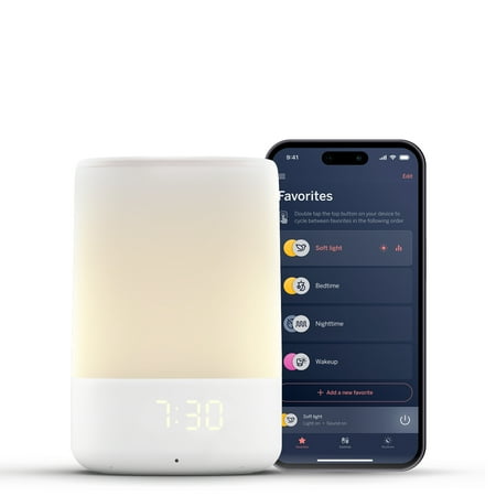 Nanit Sound & Light Machine a 3-in-1 Audio Monitor, Sound Machine, and Night Light for Child, White