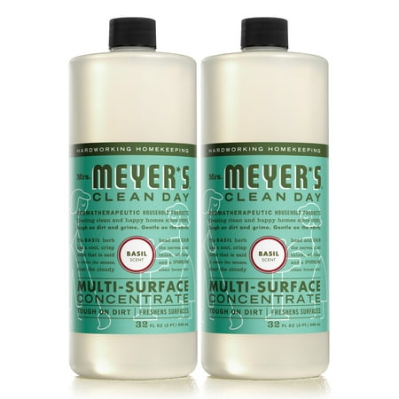 Mrs. Meyer’s Clean Day Multi-Surface Cleaner Concentrate, Basil Scent, 32 Ounce Bottle