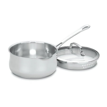 Cuisinart Contour Stainless 2 Quart Pour Saucepan with Cover