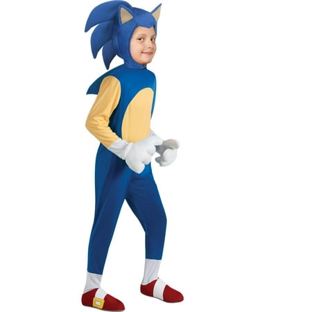 Sonic The Hedgehog Full Body Deluxe Kid's Costume-Small