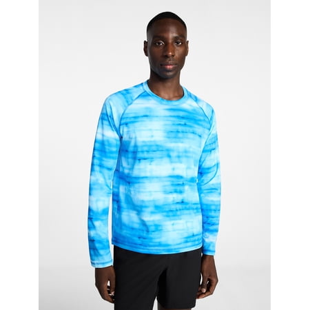 George Men's and Big Men's Rash Guard with Long Sleeves, Sizes S-3XL