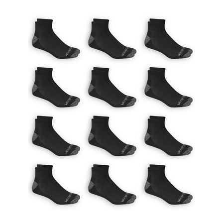 Fruit of the Loom Dual Defense Men's Ankle Socks, 12 Pack