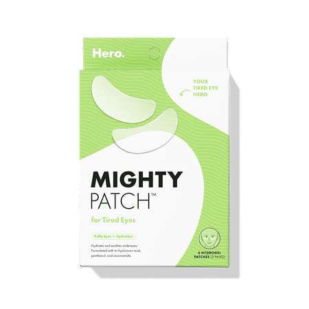 Mighty Patch for Tired Eyes from Hero Cosmetics, Awakens Tired Looking Eyes, Turns Clear (6 Count)