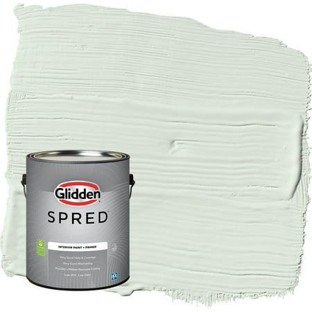 Glidden Spred Mint Wafer / Green, Flat Interior Paint with Primer, 1 Gallon