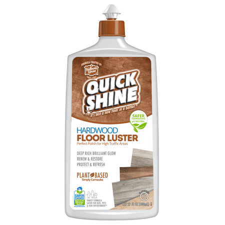 Quick Shine Liquid High Traffic Hardwood Floor Luster, 27 fl. oz., Household Floor Cleaner & Polish