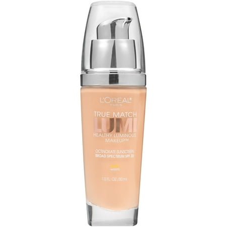 L'Oreal Paris True Match Lumi SPF 20 Liquid Foundation Makeup, W3 Nude Beige, 1 fl oz