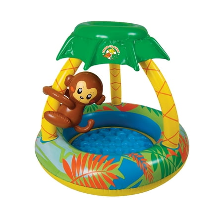 Poolmaster Go Bananas Monkey Inflatable Kiddie Pool
