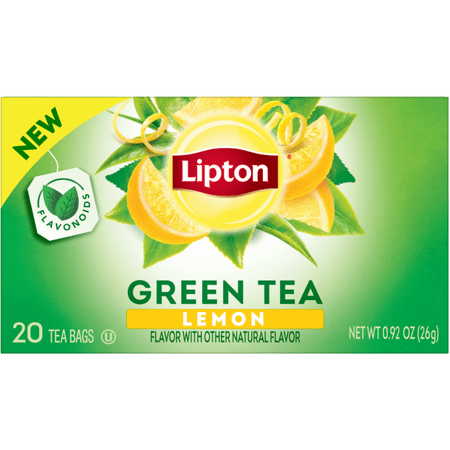 Lipton Lemon Green Tea Bags, 20 Count