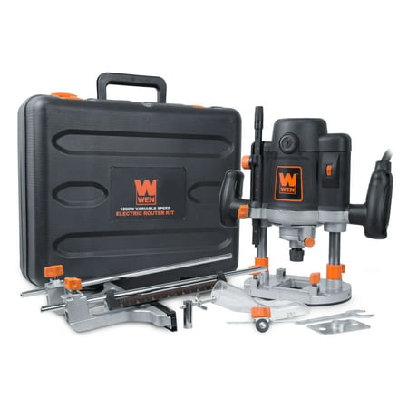 WEN Products 15-Amp Variable Speed Plunge Woodworking Router with Case, RT6033