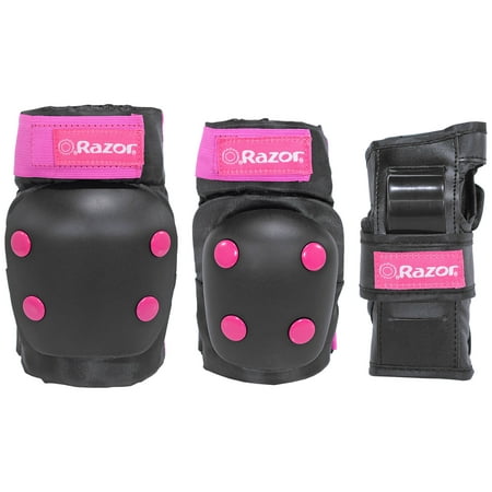 Razor Child's Bike Pad Set, Pink/Black