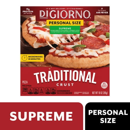 DiGiorno Supreme Frozen Personal Pizza on a Hand-Tossed Style Traditional Crust 10 oz