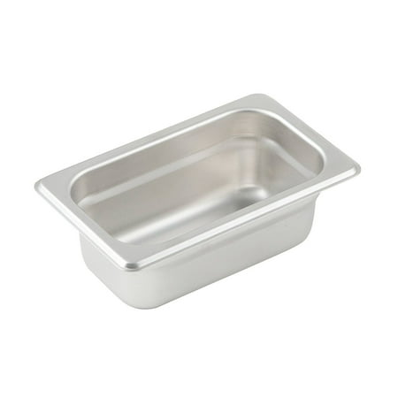 Winco SPJP-902, 2.5-Inch Deep One-Ninth Size Anti-Jamming Steam Table Pan, NSF