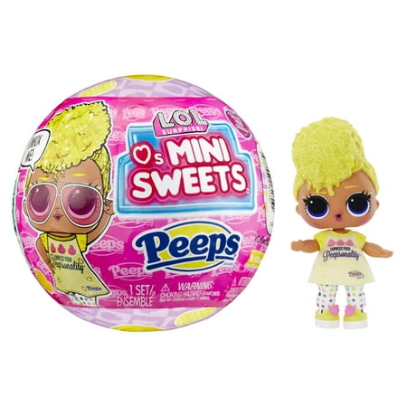 L.O.L. Surprise Loves Mini Sweets Peeps- Tough Chick with Collectible Doll, 7 Surprises, Spring Theme, Peeps Limited Edition Doll- Great gift for Girls age 4+