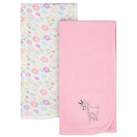 Parent's Choice Thermal Receiving Blankets, Pink, 2 Count