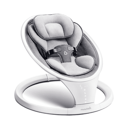 Munchkin® Bluetooth Enabled Infant Baby Swing,5 Ranges of Motion, White, Unisex