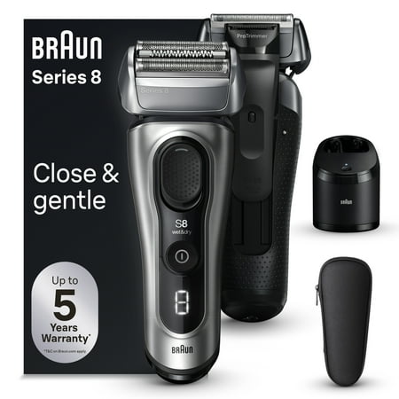 Braun Series 8 Electric Razor for Men, 5in1 SmartCare Center, 8567cc Shaver, Galvano Silver