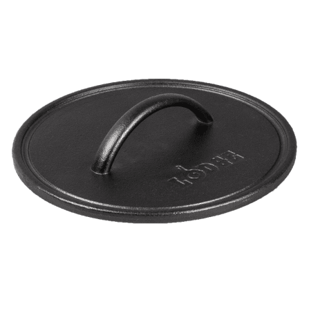 Lodge Seasoned Cast Iron 8" Round Grill Press, Black