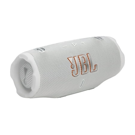 JBL Charge 6 - Portable waterproof & drop-proof Bluetooth speaker, Bold JBL Pro Sound with AI Sound Boost, 28Hrs of Playtime, Built-in powerbank & comes with a sturdy/removable carrying strap (White)
