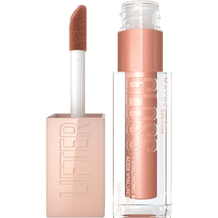 Maybelline Lifter Gloss Lip Gloss Makeup with Hyaluronic Acid, Stone