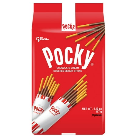 Glico Pocky Chocolate Covered Biscuit Sticks, 9 pieces (4.13 oz)