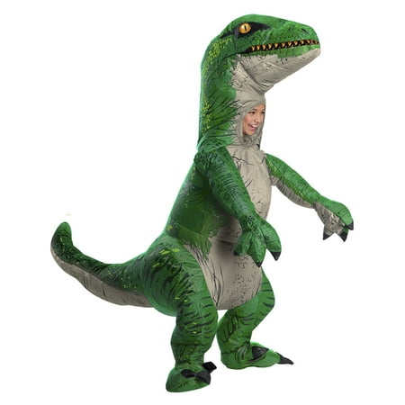 Jurassic World Fallen Kingdom Velociraptor u0022Blueu0022 Deluxe Inflatable Child Costume