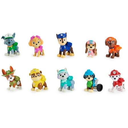 PAW Patrol, 10th Anniversary, All Paws On Deck 10 Collectible Toy Figures Gift Pack