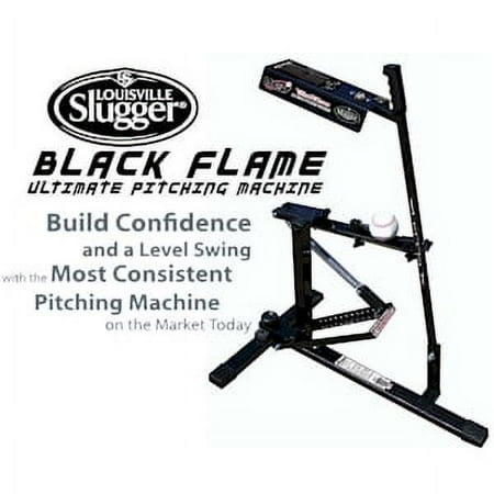 Louisville Slugger Black Flame Ultimate Baseball & Softball Pitching Machine