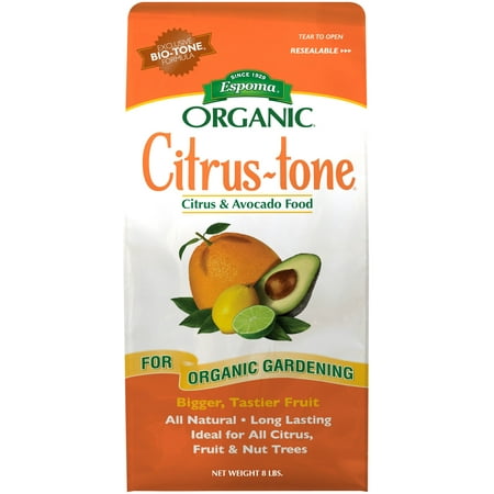 Espoma Organic Citrus-Tone for Citrus and Avocado Tree Food, 5-6-2 Fertilizer, 8 lb.
