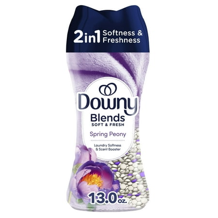 Downy Blends Soft & Fresh In-Wash Laundry Scent Booster Beads, Spring Peony Scent, 13 oz