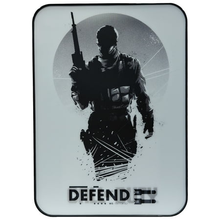 Call of Duty Defend Lenticular 4L 6-Can Mini Fridge, White
