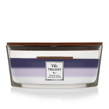 WoodWick Ellipse Trilogy Scented Candle, Evening Luxe, 16 oz