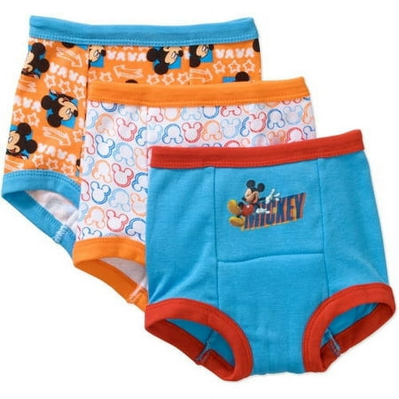 Mickey Mouse Potty Training Pants Underwear, 3-Pack (Toddler Boys)