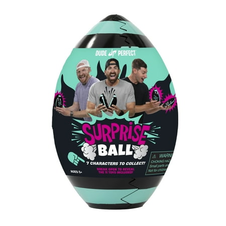 Dude Perfect Surprise Football Toy, Collect 7 Characters & 11 Prizes, Game for All Ages