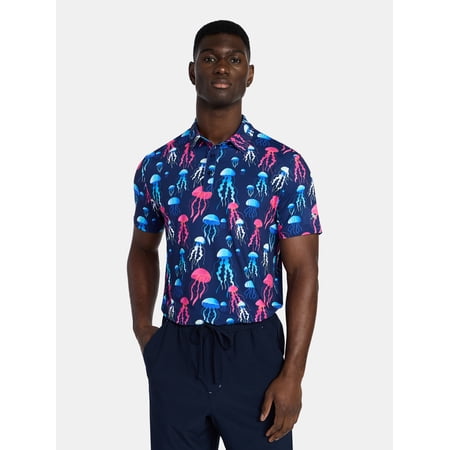 Birdie Bound Men's and Men's Big & Tall Novelty Golf Polos, Sizes XS-4XLT