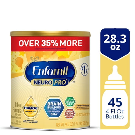 Enfamil NeuroPro Powder Baby Formula, Brain Support, 28.3 oz Can