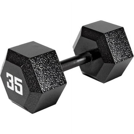 Marcy ECO Black Iron Hex Dumbbell