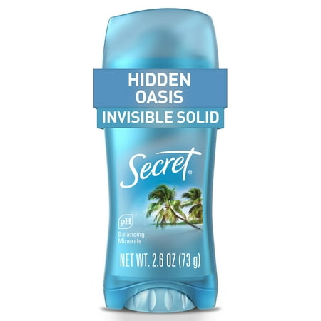 Secret Fresh Invisible Solid Antiperspirant & Deodorant for Women, Hidden Oasis, 2.6oz