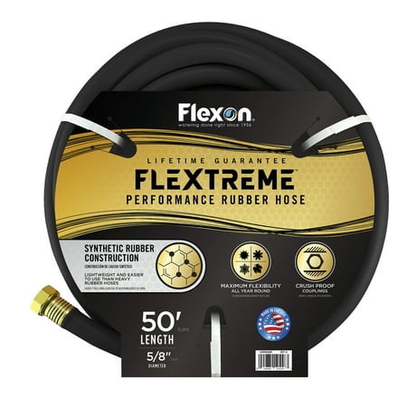 Flextreme 50FT Synthetic Rubber Garden Hose