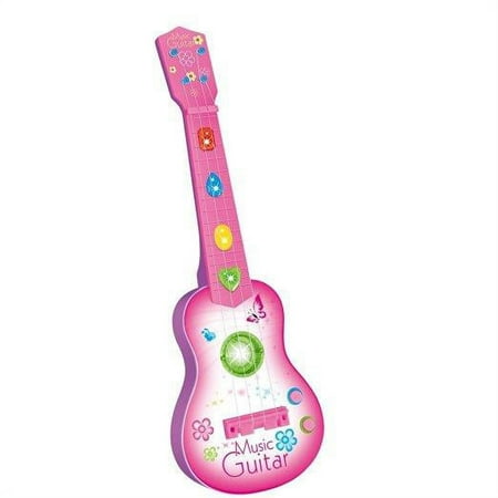 Elegantoss Electric Toy Guitar for Kids with Music Sounds & Lights, (PINK)