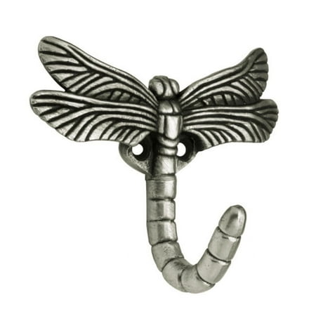Brainerd Dragonfly Hook - Antique Pewter (Set of 2)