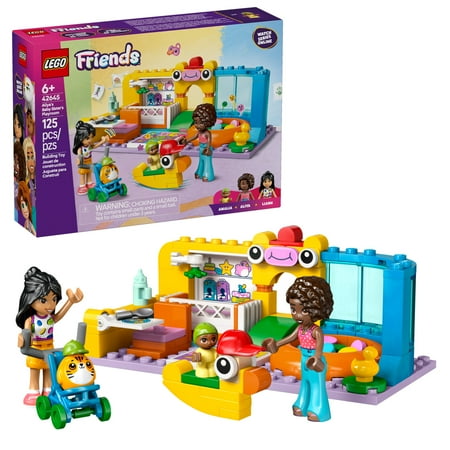 LEGO Friends Aliya's Baby Sister's Playroom Building Toy - Pretend Play Set for Kids, Girls and Boys, Ages 6+ - with 2 Minidolls, Baby Figure, and Stroller - Gift Idea for Birthdays - 42645
