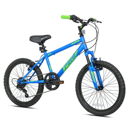 BCA 20u0022 Crossfire 6-Speed Boys Mountain Bike, Blue/Green